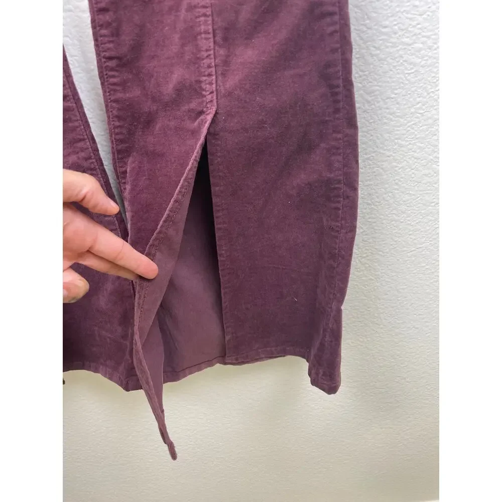 NWT Forever 21 Womens‎ Pants Sz M 70s Flare Velvet Festival Bell Bottom Stretchy - Picture 5 of 10
